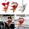 Ballet Bear Keychain Plush Hanging Ornament for Bags Keys Car Interior Pendant Decoration Daily Use Keyring Accessories