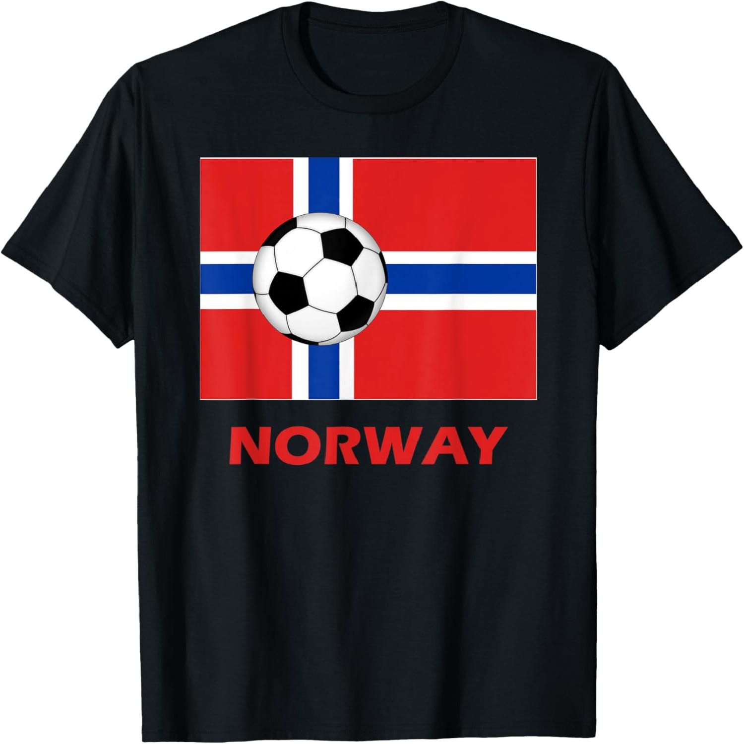 Norway Norge Futbol Soccer T-Shirt S