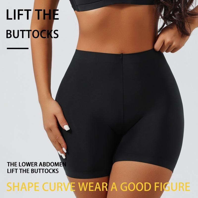 Women Mid Waist Tummy Control Seamless Butt Lifting Shapewear Safety Pants