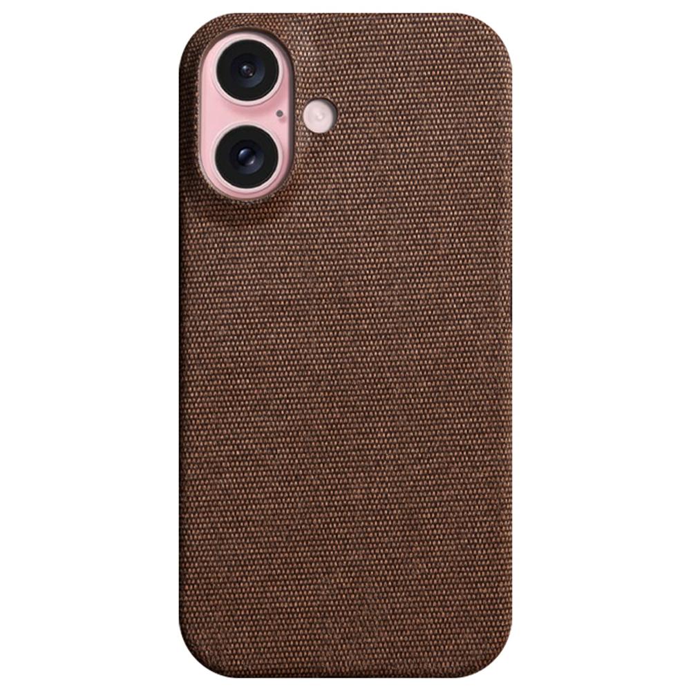 For iPhone 16 Case Cloth Texture Anti-Scratch Protective PC Phone Cover