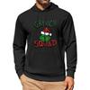 Men's Print Hooded Sweatshirt Long-Sleeve Casual Pullover Hoodie Hooded Sweatshirt