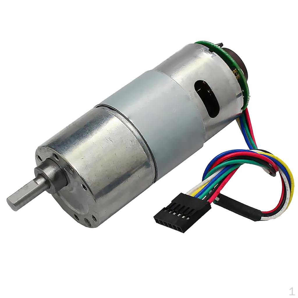112V Reduction Gear DC Motor with Metal Coder 8rpm-1000rpm