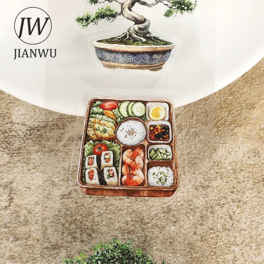 JIANWU 60mm*200cm Vintage Japanese Countryside Landscape Material Collage Scrapbook PET Tape Creative DIY Journal Stationery