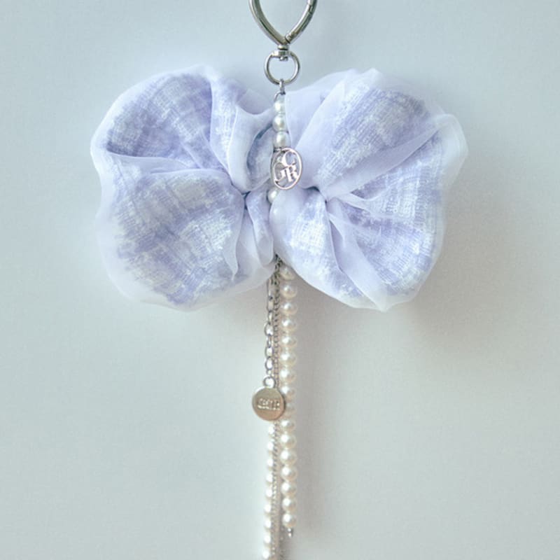 GOCORI Bagel Scrunchie - Blue Check