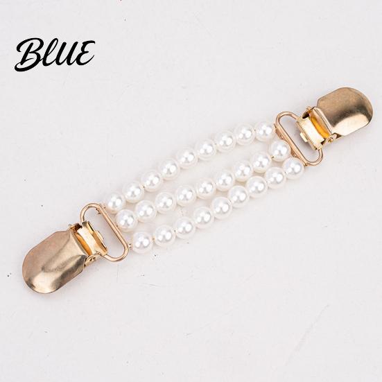 Clothing Fashion Clips Vintage Sweater for Women Girls, Retro Faux Pearl/Floral Cardigan Clips, Elegant Collar Dress Waist Alteration Clip Dresses