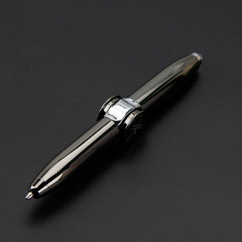 

Creative Multi-Function LED Pen Spinning Decompression Gyro Metal Ballpoint Pen Fashion Offi School Supplies Writing Pens