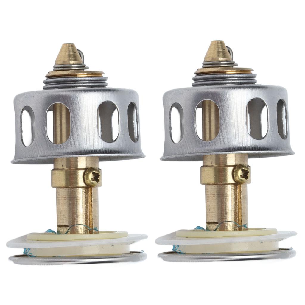 2Pcs Push Bounce Core Universal Bullets Pop Up Sink Stopper Drain Filter for Bathroom