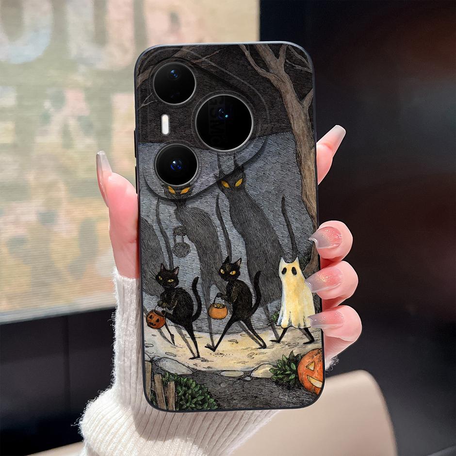 Case For Huawei Pura 80 Pro Plus Ultra Cartoon Heart Soft Silicone Shockproof Bumper Cover For HuaweiPura80ProPlus 80Ultra Funda