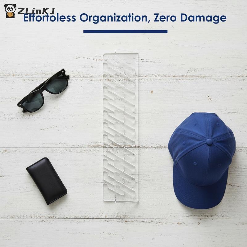 Acrylic Cap Display Rack Stackable Storage Organizer for Multiple Baseball Hats Bedroom Decor Living Room Shelf