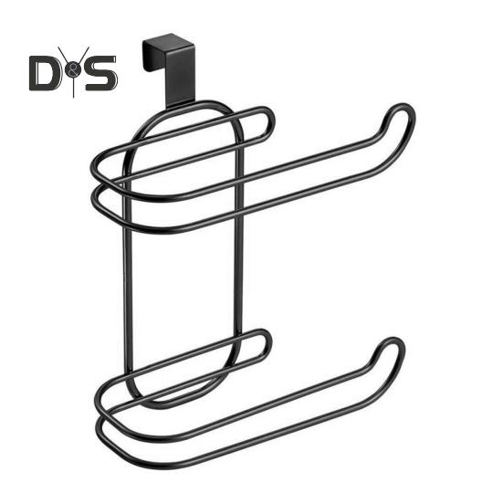 Toalettpapirholder Papirstativ Dobbeltlagsdesign Sterk lastbærende Rustbestandig Papirrulldispenser Baderom Kjøkkenorganisator