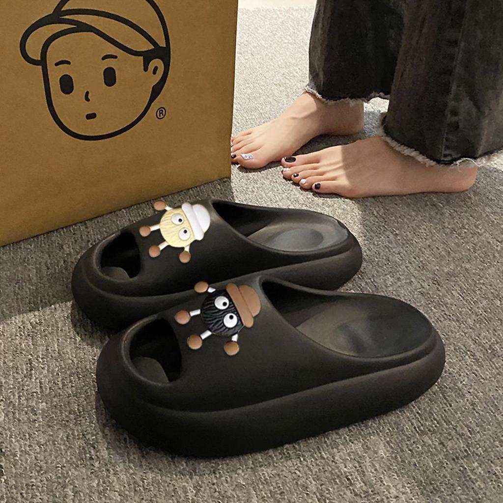 Men and women cute EVA small briquettes slippers summer outer wear home use non-slip soft bottom bath sandals anti