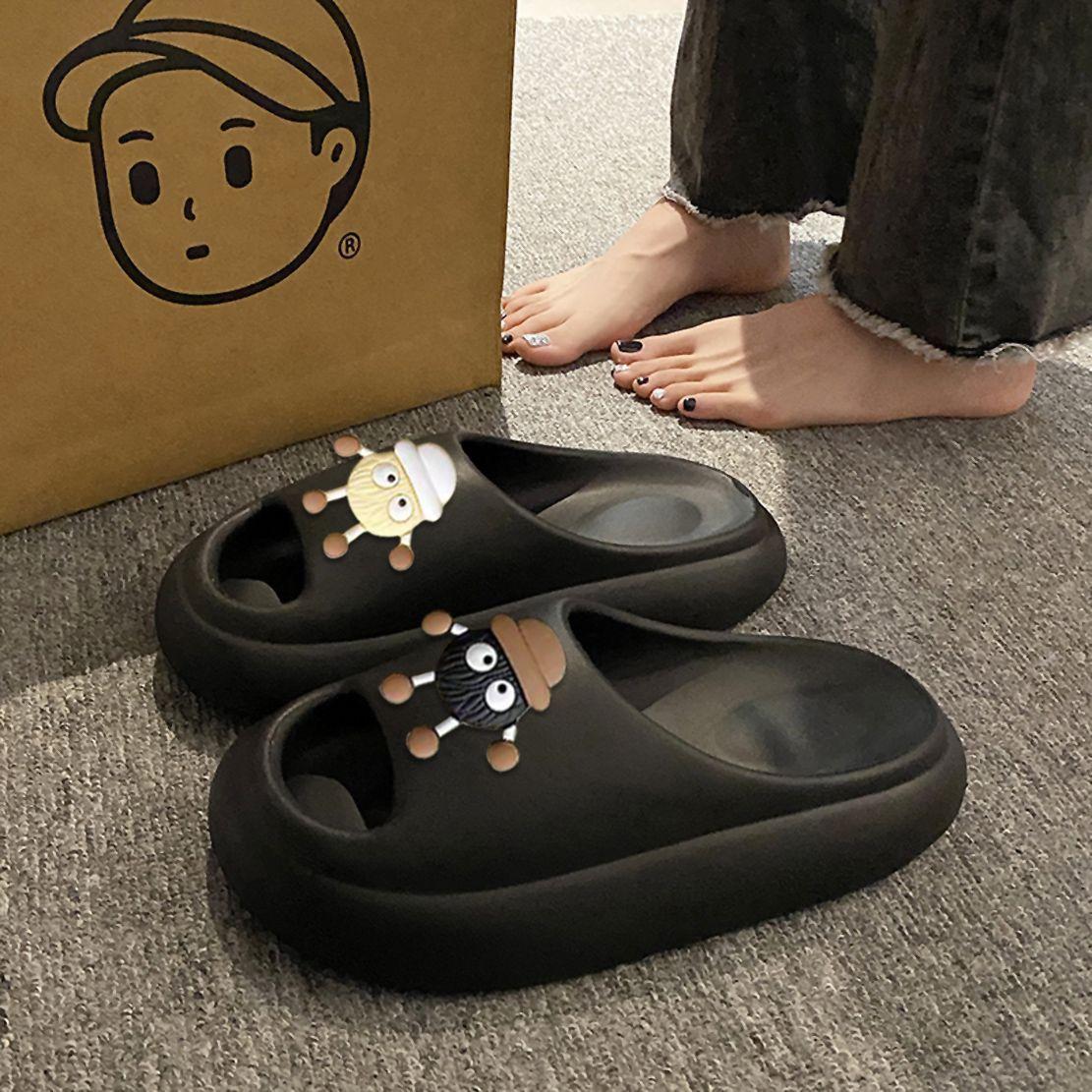 

Men and women cute EVA small briquettes slippers summer outer wear home use non-slip soft bottom bath sandals anti 40-41