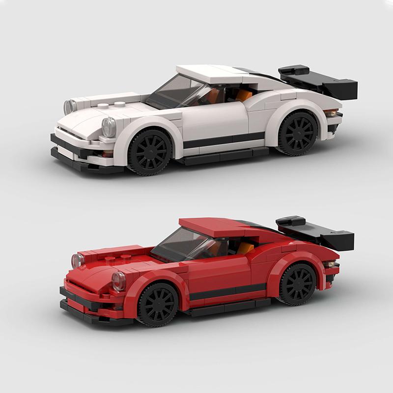 2025 New MOC Turbo City Technical Speed Car Sports Racing Vehicle Racer Building Blocks Educational Toys Friends Gift