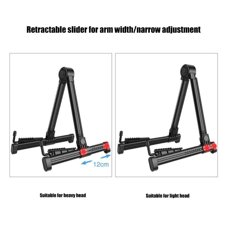 Adjustable Electric Guitar Stand Universals Folding Musical Instrument Stand Suitable for Electric Guitar, Ukuleles