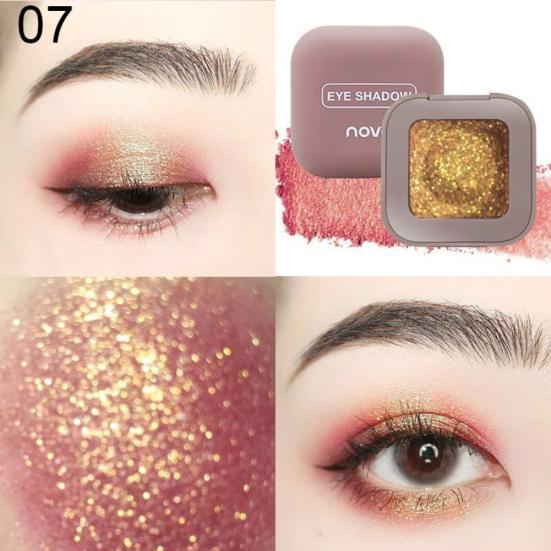 Enkel farge vanntett perleskimrende fingertupp øyenskygge Glitter Powder Makeup