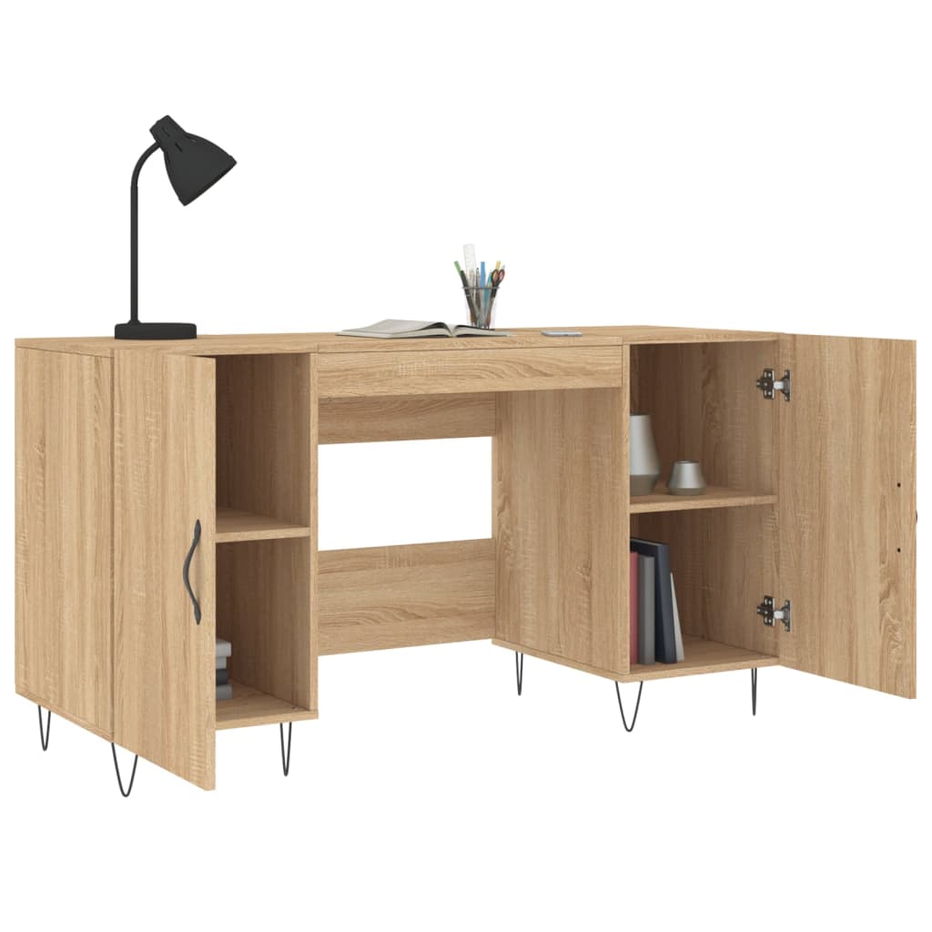 Scrivania Rovere Sonoma 140x50x75 cm Truciolato