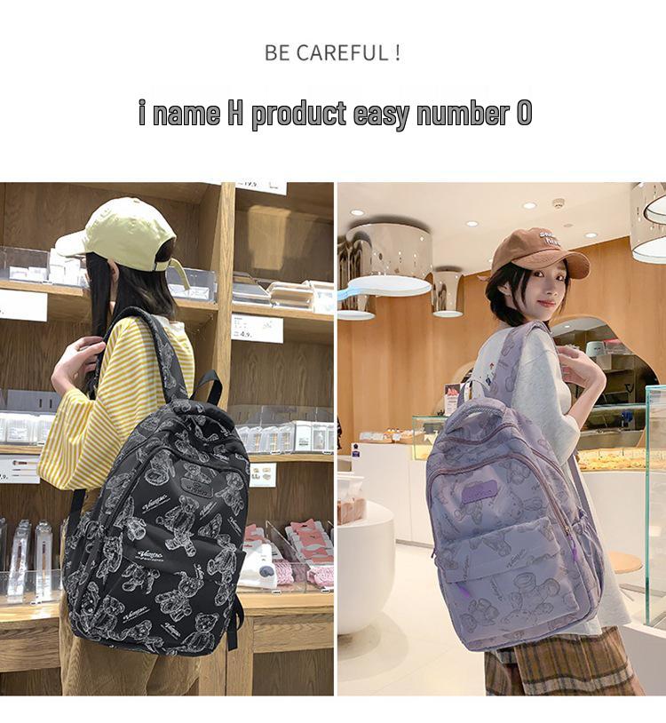 Korean Style Women's Lightweight Large Capacity Backpack for Students