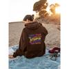 Women'S Shoulder Sleeve Fleece Sweater Plain Letter Print Kangaroo Pocket Drawstring Print Hoodie Clothing