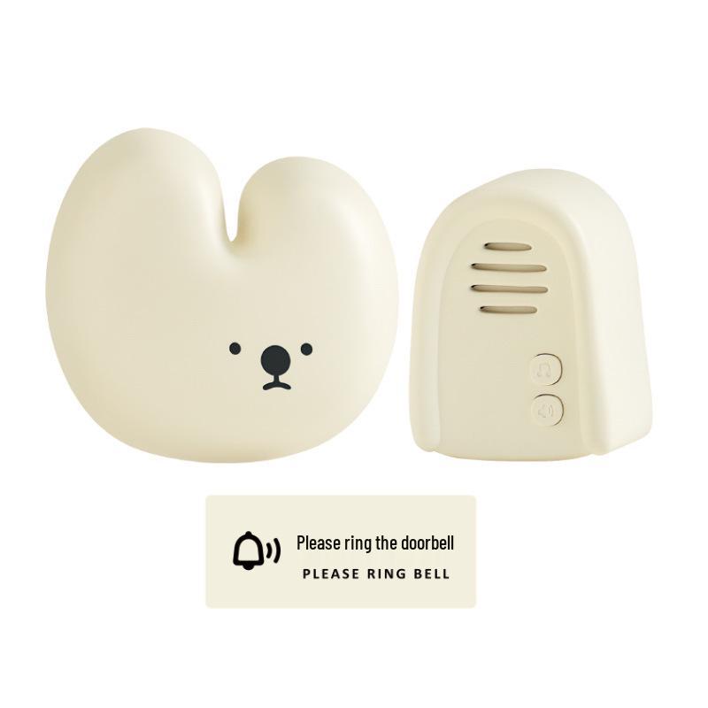 

MUID Wireless Cute Rabbit Doorbell: Pleasant Sound, Long-Range, Self-Powered Entry Reminder for Elderly Homes.