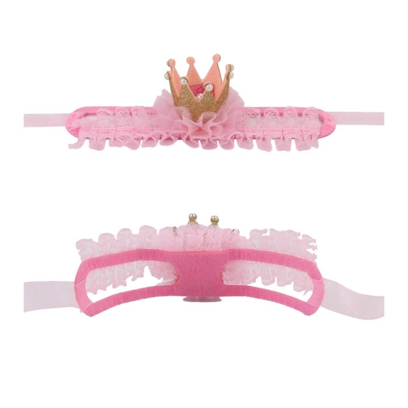 

Puppy Birthday Crown Unique Party Crown for Small Medium Dog Neckerchief Pet Christmas Costume Furry Brimmed 1