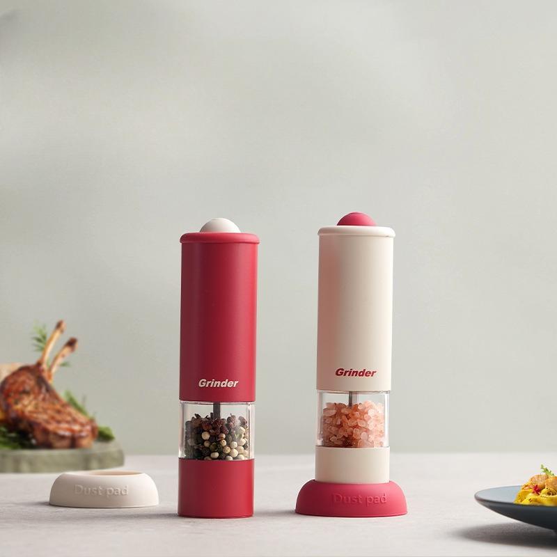 Electric Pepper Grinder Kitchen Tools Freshly Ground Seasoning Household Sea Salt Pepper Powder Black Pepper Grinding Bottle