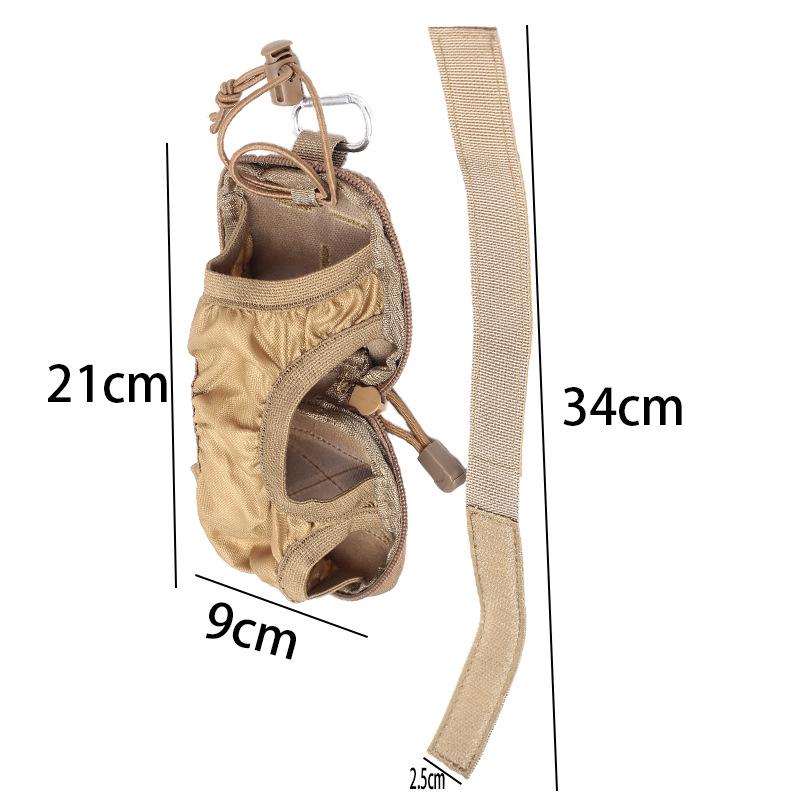 Wolf Tongda EDC Water Bottle Bag: Wearable, Invisible, Elastic Drawstring, Folding Pouch for Water Cup Storage.