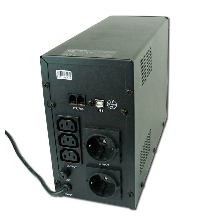 Onduleur - Line interactive - 1200 VA - 3 prises C13 - 1 prise USB - Écran LCD