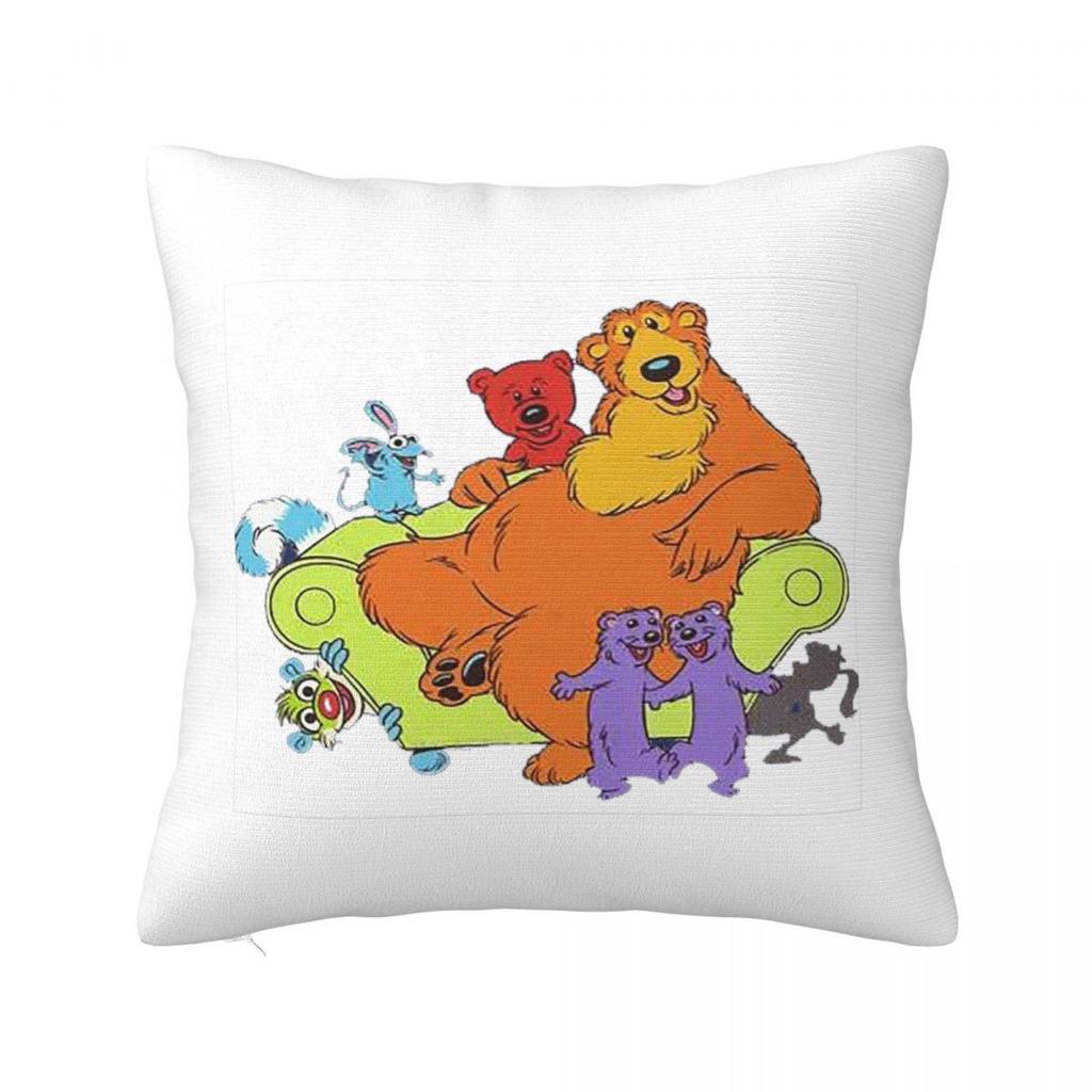 Bear In The Big Blue House Tutter Square Pillowcase Cushion Cover Pillow Case Throw Pillow Cover for Home Sofa Living Room