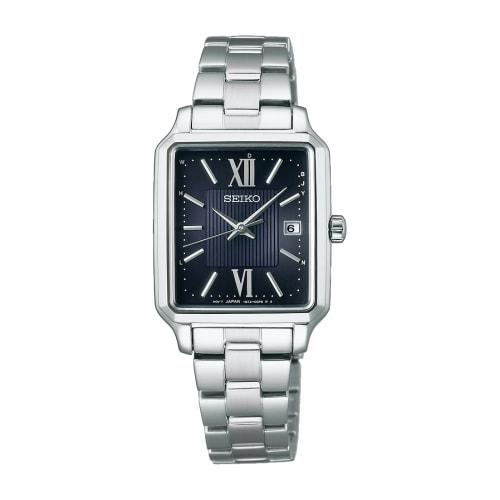 Seiko Watch SEIKO SELECTION (Seiko Selection) Ladies' S Series Ladies' Solar Radio-Controlled Square Watch (with Date) SWFH139