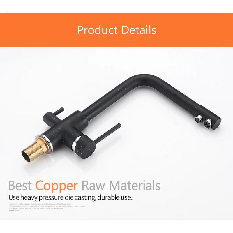 Filter Kitchen Faucets Deck Mounted Mixer Tap 360 Rotation with Water Purification Features Mixer Tap Crane For Kitchen WF-0175