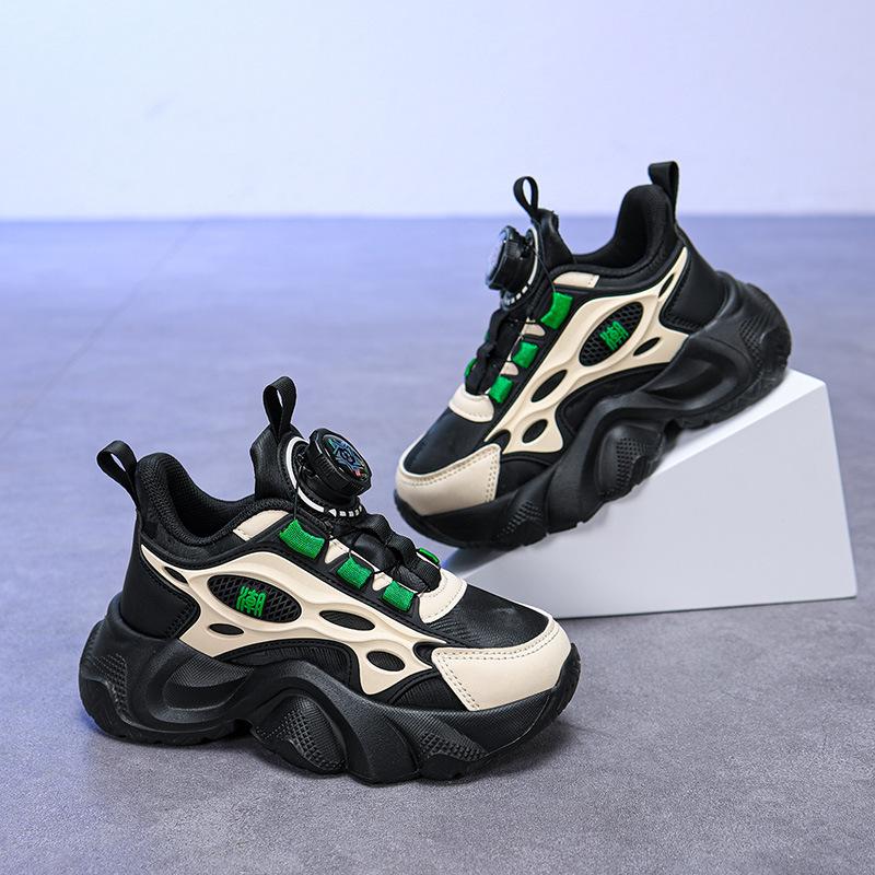 Mädchen Sportschuhe trendige Schuhe vielseitige Papa Herbstschuhe Lederoberfläche neue Kinderlaufschuhe wasserdicht 2025