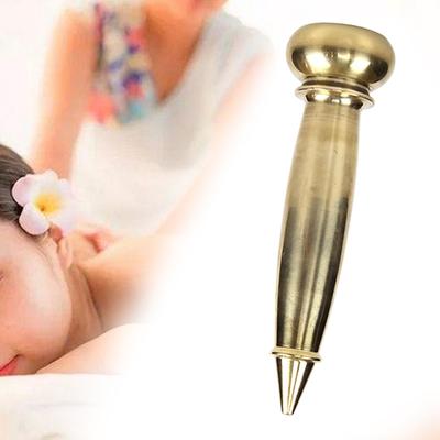 Copper Handheld Gua Sha Scraping Massage Tool Professional Acupressure Stick for Soft Tissue Muscle Relief Multifunctional