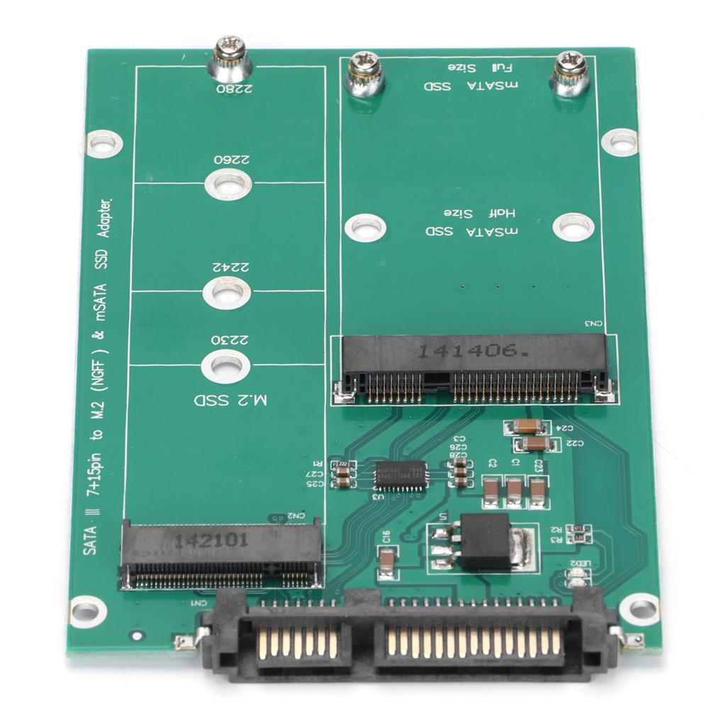 M.2 NGFF To SATA Adapter Stable Convenient Durable Sturdy MSATA SSD To SATA Converter