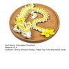 3D Printed Sakura Dragon 10.8 Inches Articulated Dragon with Movable Joints Rotating Cherry Blossom Tail Flexible Dragon Fidget Toy for Desk Decor