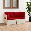 Day and Night - Day and Night 2-seater Garden Pallet Sofa with Fir Wood Cushions