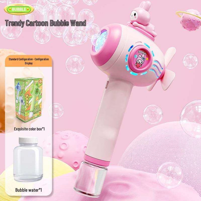 Automatic Space Astronaut Bubble Gun Toy - Gatling Design for Kids
