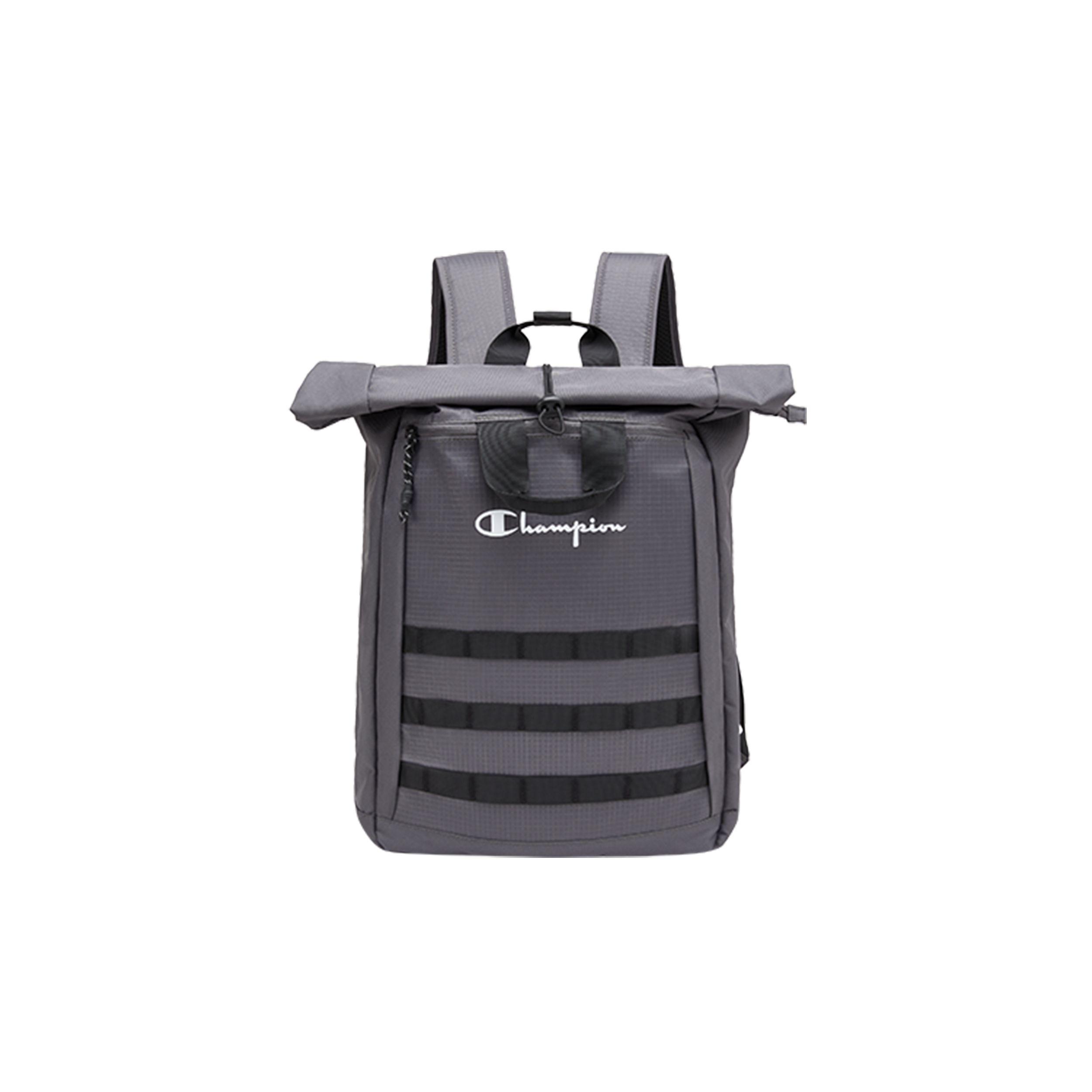 Champion Cursive Logo Sports Leisure Large Capacity Travel Backpack Fabric Backpack Unisex Backpack U4AACPU46 Smoke Gray