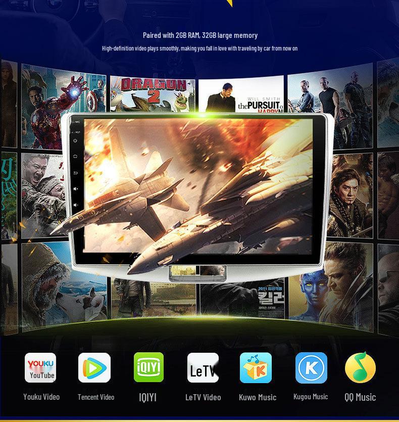 7-inch Buick GL8 Button Model: DVD Navigation, Bluetooth, HD LCD, Wireless CarPlay