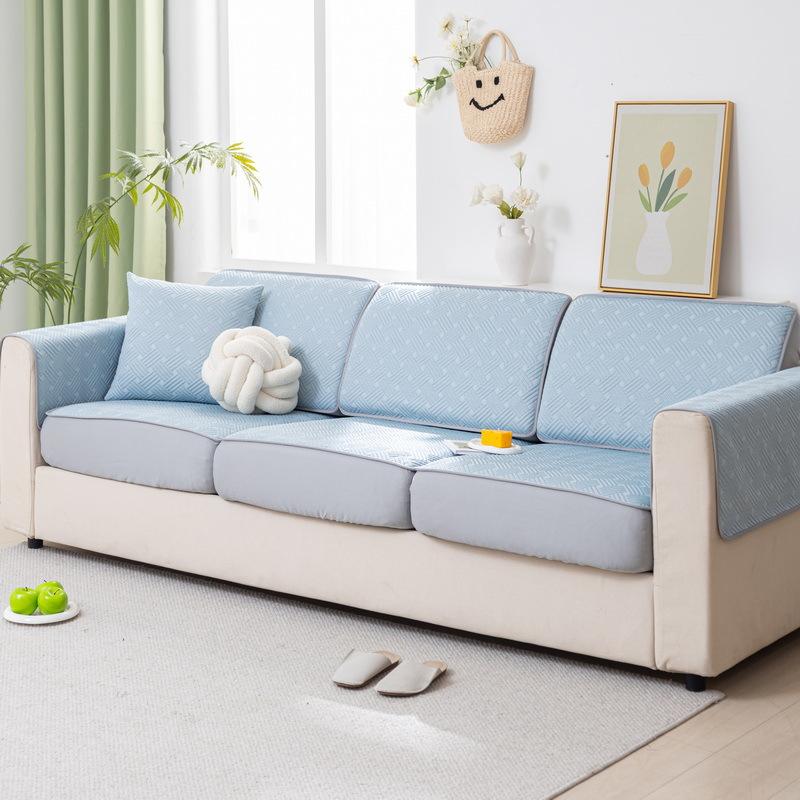 

Летний чехол для дивана Ice Silk, универсальный летний коврик, подушка для дивана, чехол для дивана с защитой от царапин, полотенце 60*60cm