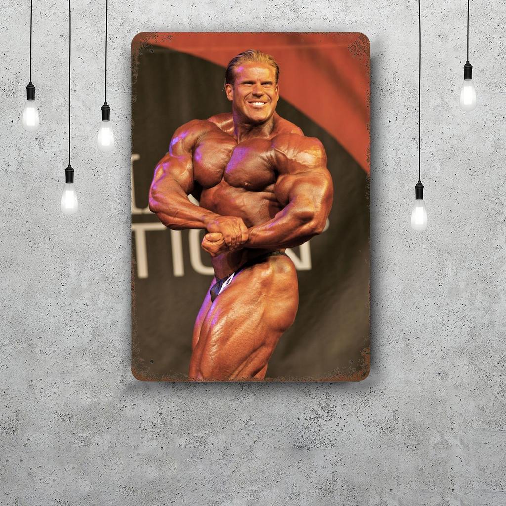 Jay Cutler Bodybuilder Vintage Metal Tin Signs Posters Decor Retro Metal Plaque Wall Art Decor for Garage Bar