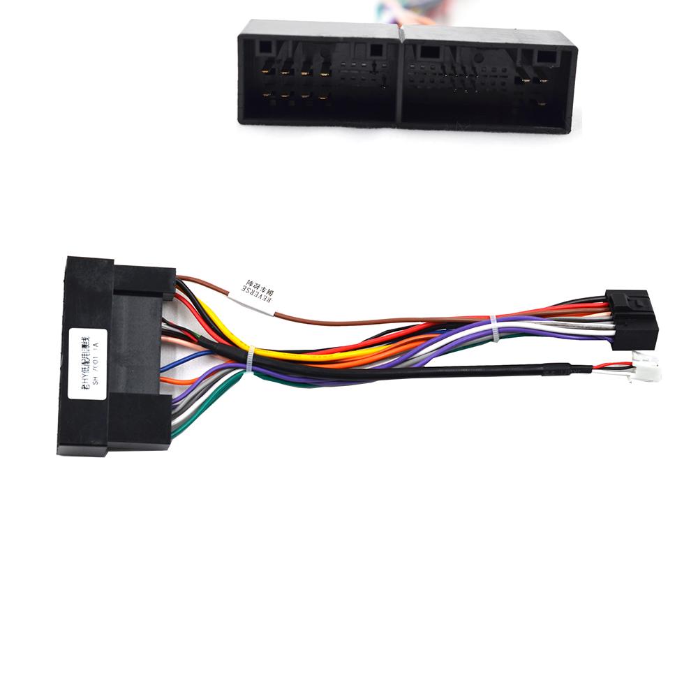 2 Din 7/9 Inch Car Radio PC ABS Plastic Fascia Panel Frame and Cable for Hyundai Accent 2008-2012 Dash Mount Kit cord