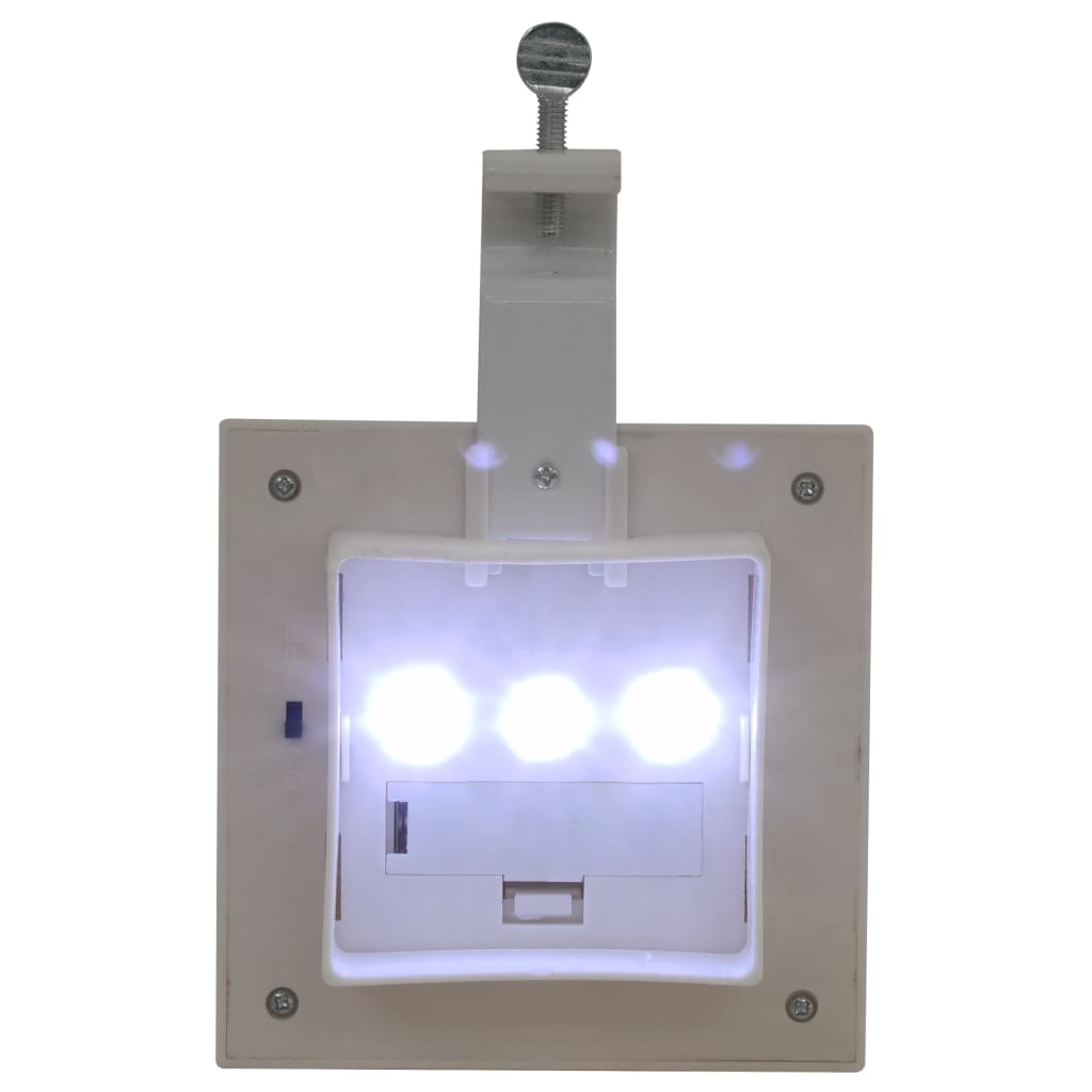 Outdoor Solar Lights 6 pcs LED Square 12 cm White