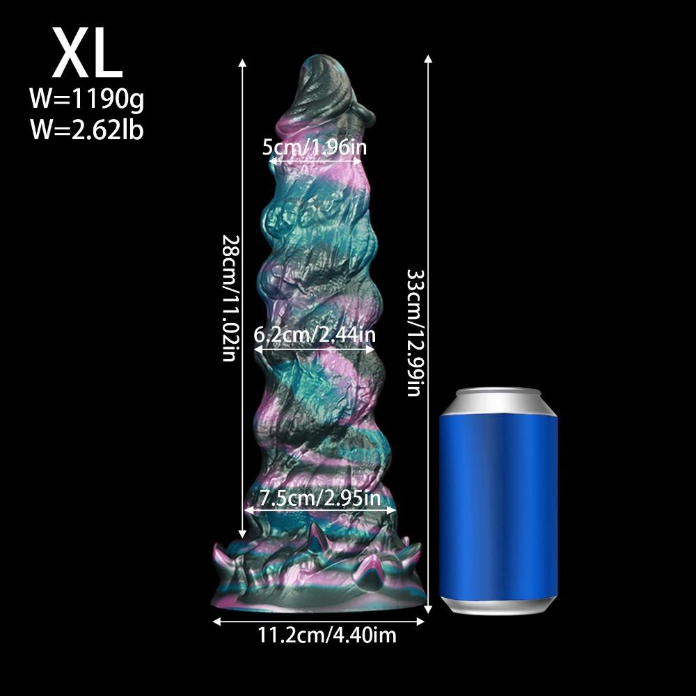 Extra Large Thick Muscle Texture Pagoda Anal Plug - SM Adult Toy for Men & Women, Backdoor Stimulation Dildo