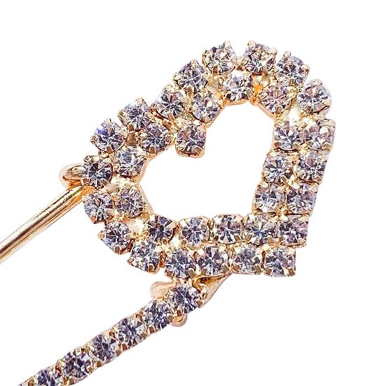 Safety Pin Brooch for Women Rhinestone Decorative Shawl Sweater Clip Alloy Safety Pins for Dress Shirt Cardigan