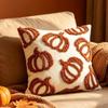 Zipper Closure Throw Pillow Covers Embroidered Pumpkin Fall Pillow Covers  Autumn Decor