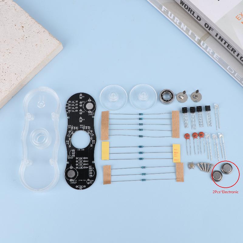 LED Rotující Gyroskop DIY Kit SMD Pájení POV Rotace Barevná Dioda Světelný Tréninkový Gyroskop Kit Sada pro Pájecí Praxi