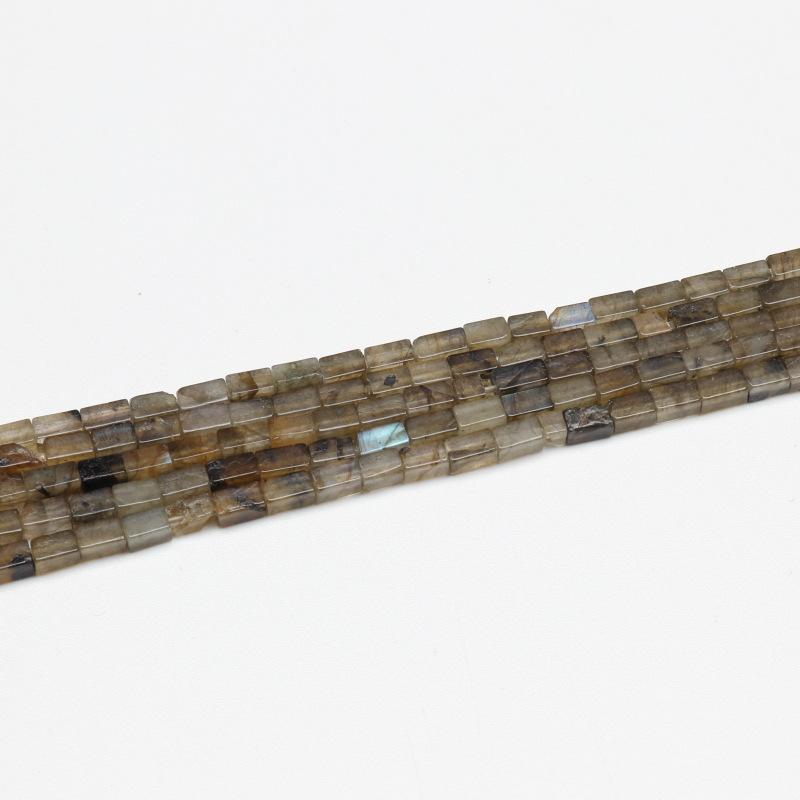High-quality 2*4mm Rectangular Pendant Necklace Natural Stone Rectangular Pendant Jewelry