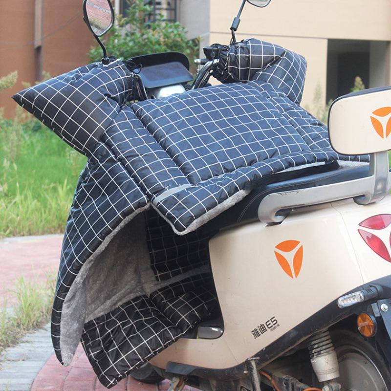 Winter Plus Velvet Waterproof Thickened Motorcycle Windshield Cover One-piece