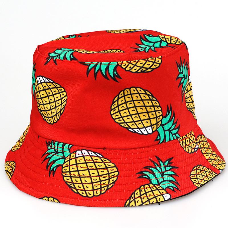 Pineapple Fisherman Hat For Summer Beach Sun Protection Breathable Neck Guard For Men Women