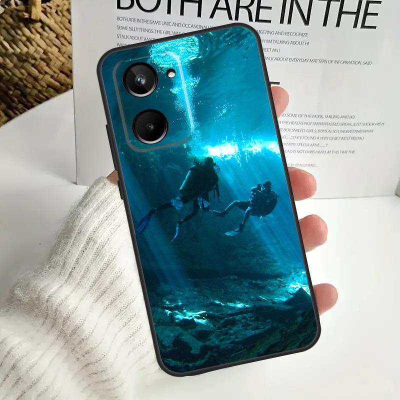 Scuba Diving For Realme GT7 Pro GT6 C75 C61 C67 C63 C71 C55 C51 C65 C53 10 11 12 13 14 15 Pro Plus Case